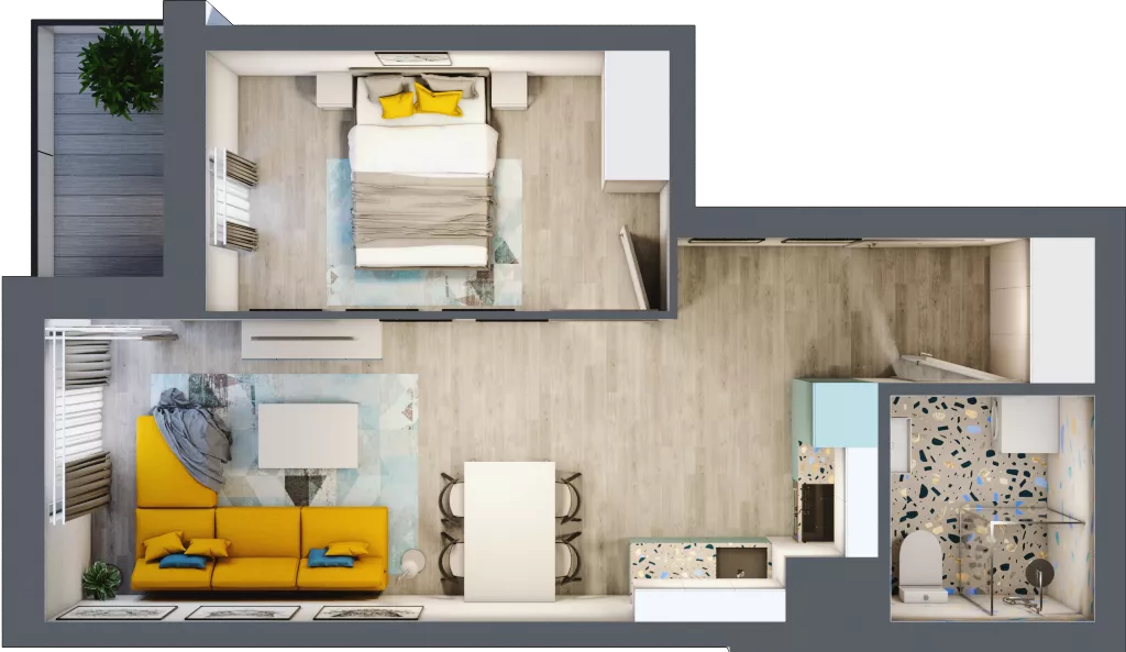 2 pokoje, mieszkanie 40,15 m², piętro 4, oferta nr M35, Nova Leszczyńska, Kielce, Sandomierskie, ul. Leszczyńska 65