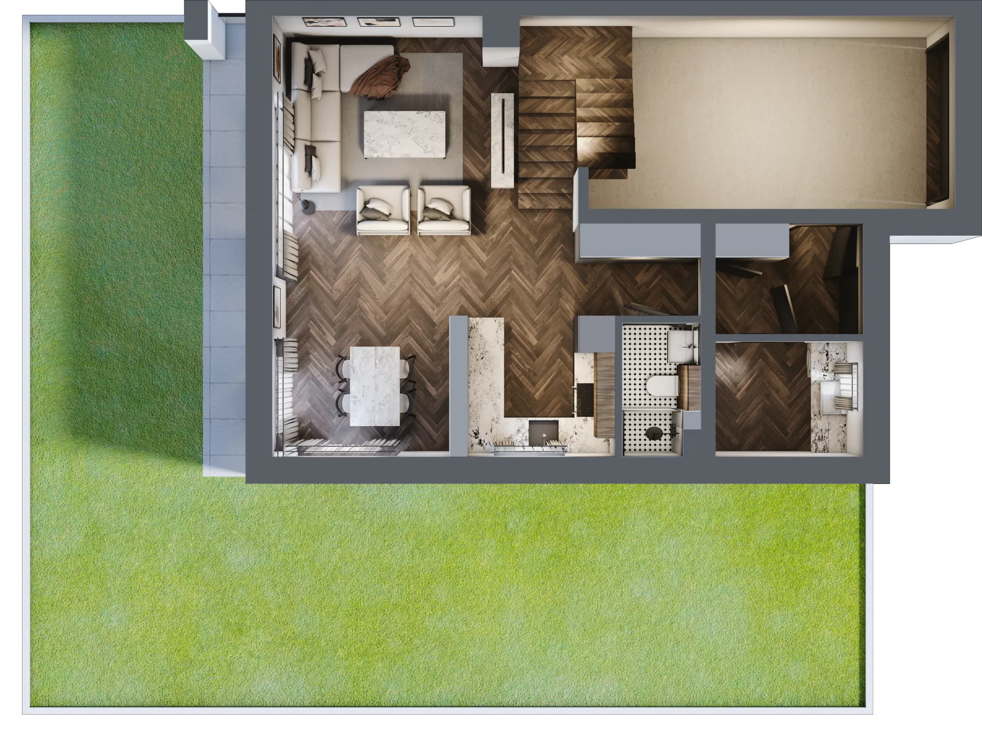 Dom 125,09 m², oferta nr C.1.4, Beskidzka Park, Łódź, Widzew, ul. Beskidzka 129