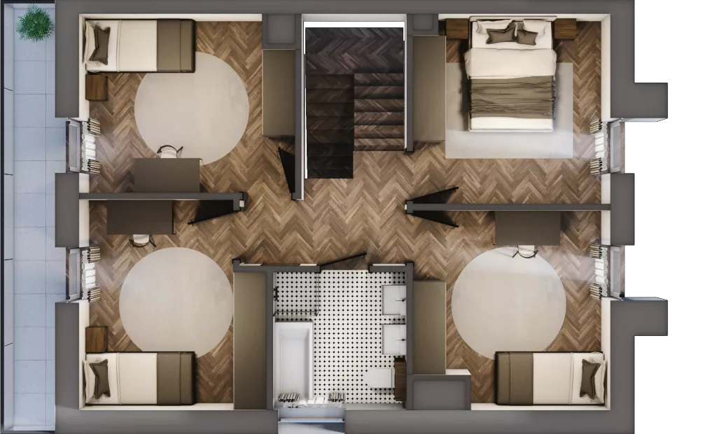Dom 125,09 m², oferta nr C.1.4, Beskidzka Park, Łódź, Widzew, ul. Beskidzka 129