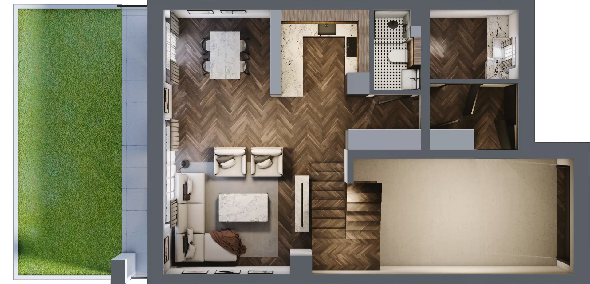 Dom 125,09 m², oferta nr A.1.3, Beskidzka Park, Łódź, Widzew, ul. Beskidzka 129