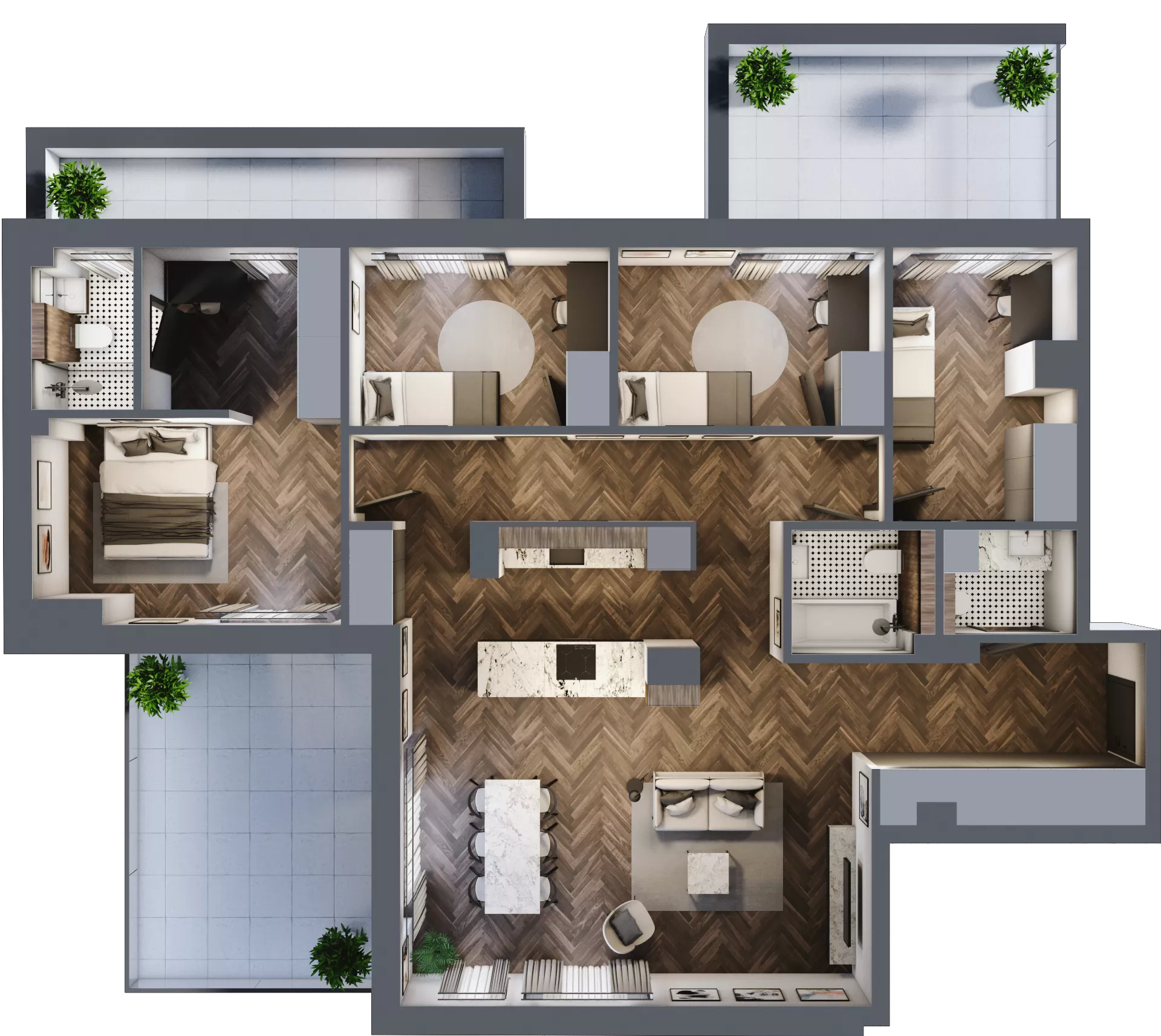 5 pokoi, mieszkanie 114,59 m², piętro 5, oferta nr M.5.1, Lipowa 43, Łódź, Polesie, Stare Polesie, ul. Lipowa 43