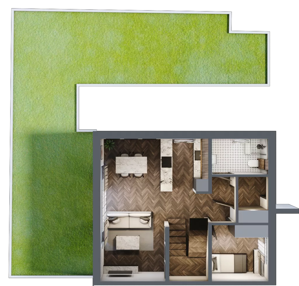 Dom 102,58 m², oferta nr A.3.2, Pustynna 51, Łódź, Górna, ul. Pustynna 51