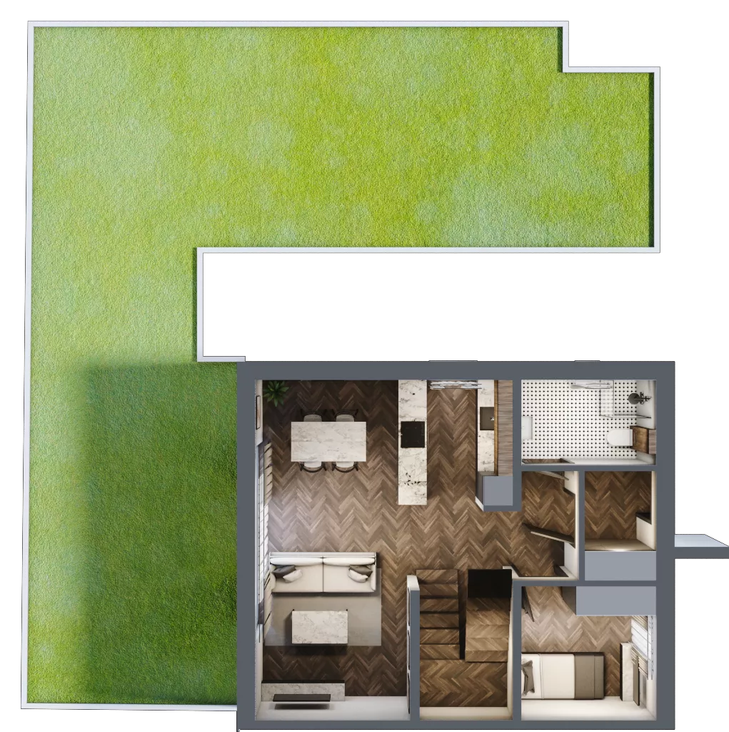 Dom 102,58 m², oferta nr A.2.2, Pustynna 51, Łódź, Górna, ul. Pustynna 51