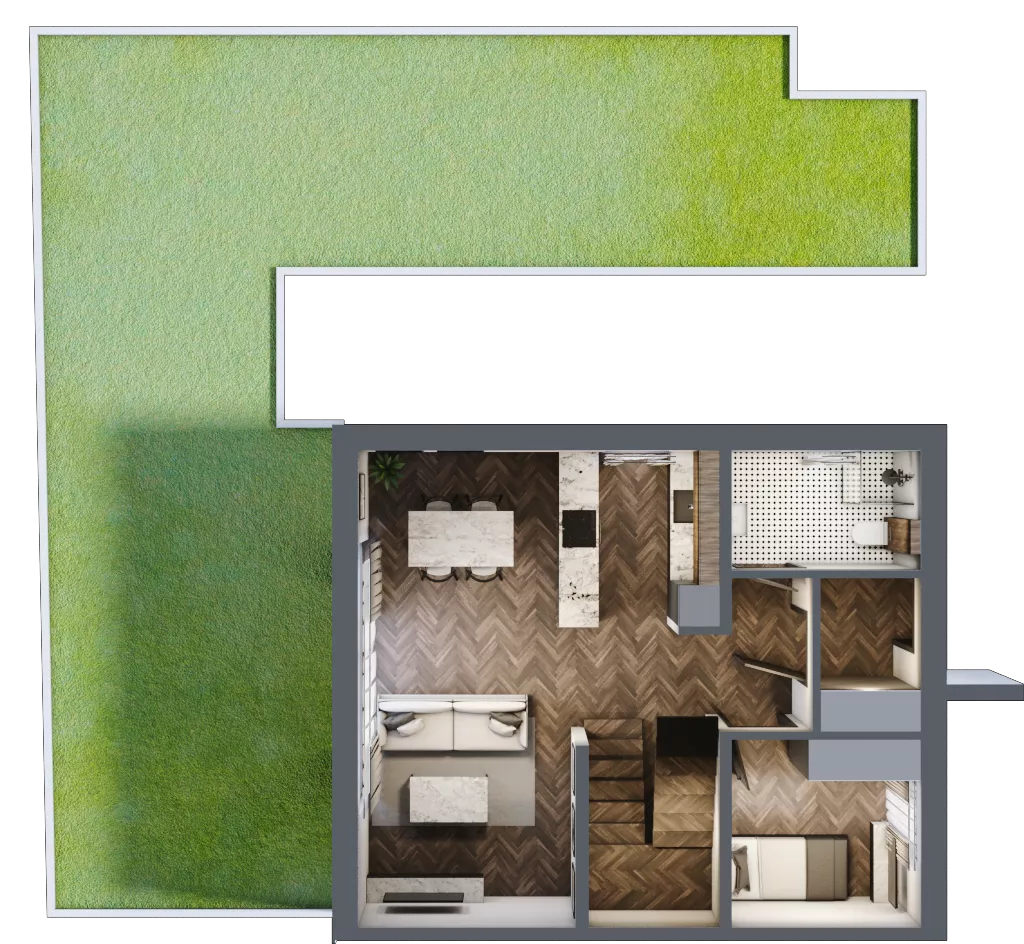Dom 102,58 m², oferta nr A.4.2, Pustynna 51, Łódź, Górna, ul. Pustynna 51