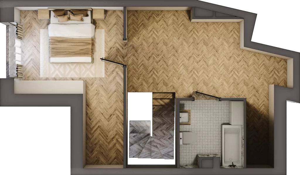 3 pokoje, apartament 65,19 m², piętro 2, oferta nr 64, Marina Residence Puck, Puck, ul. Aleja Lipowa 4
