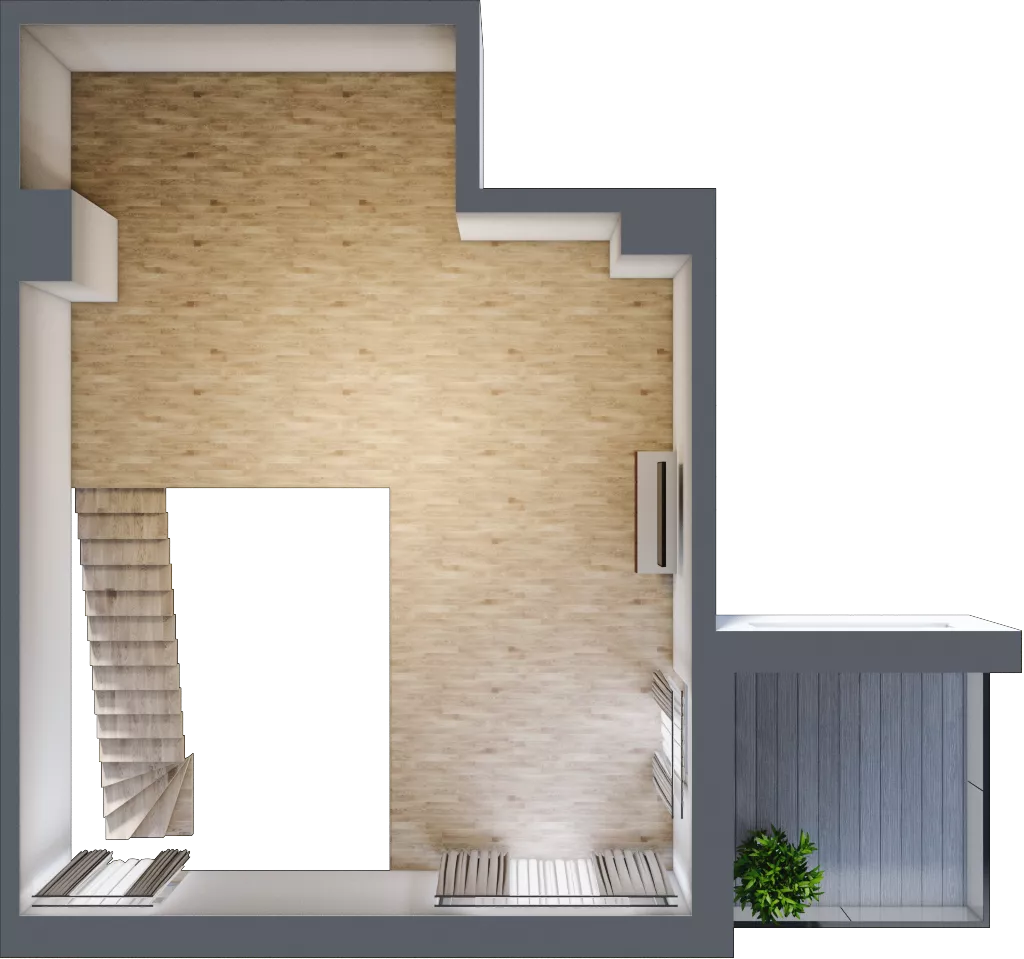 1 pokój, mieszkanie 70,90 m², parter, oferta nr B’.6, Osiedle Maureska, Toruń, Wrzosy, JAR, ul. Konrada Grasera 2 / Strobanda 6