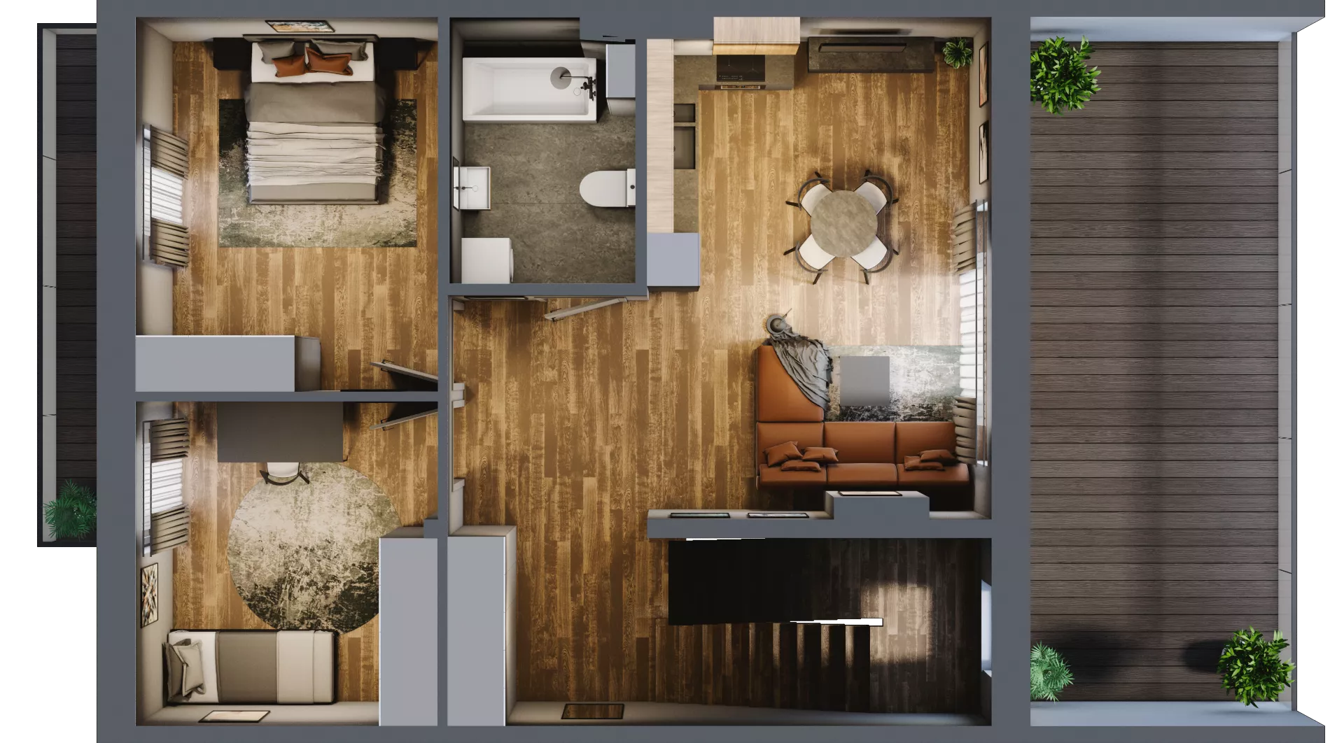 3 pokoje, mieszkanie 121,15 m², piętro 1, oferta nr M38, Osiedle Bliskie, Domaszowice, ul. Mokra
