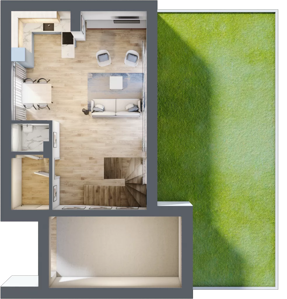 Dom 149,60 m², oferta nr A1, Osiedle Stare Gliwice, Gliwice, Stare Gliwice, ul. Wiejska 35-37
