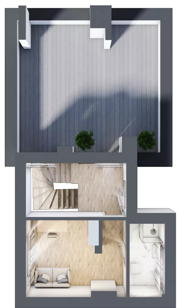 Dom 147,11 m², oferta nr A12, Osiedle Stare Gliwice, Gliwice, Stare Gliwice, ul. Wiejska 35-37