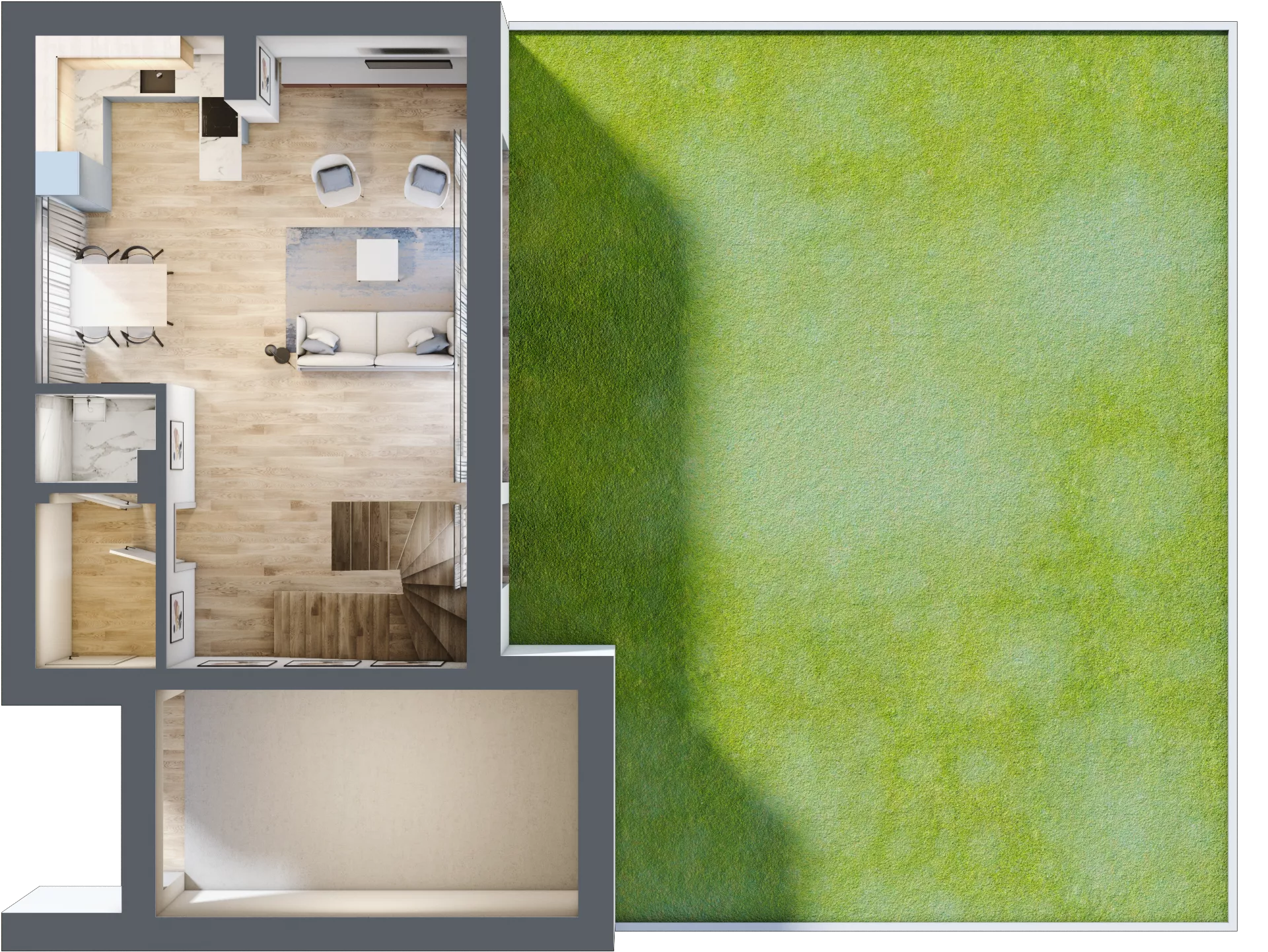 Dom 149,18 m², oferta nr A3, Osiedle Stare Gliwice, Gliwice, Stare Gliwice, ul. Wiejska 35-37