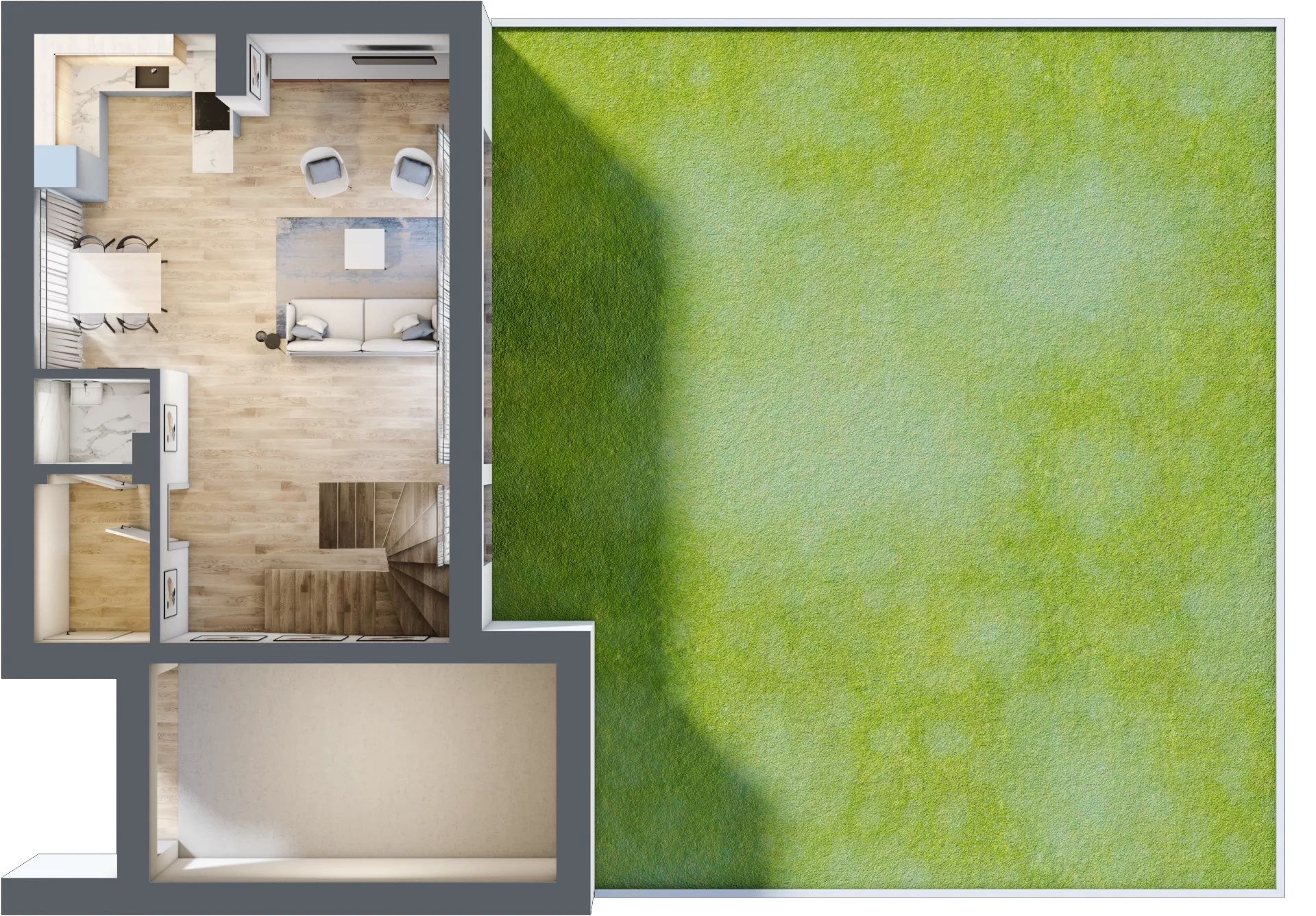 Dom 147,07 m², oferta nr A4, Osiedle Stare Gliwice, Gliwice, Stare Gliwice, ul. Wiejska 35-37