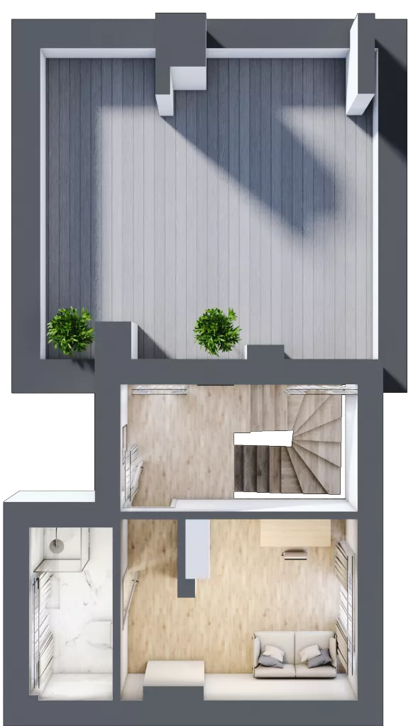 Dom 147,07 m², oferta nr A4, Osiedle Stare Gliwice, Gliwice, Stare Gliwice, ul. Wiejska 35-37