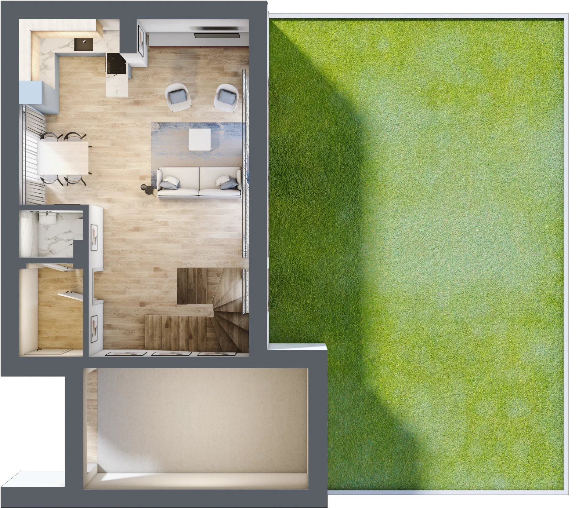 Dom 147,34 m², oferta nr A5, Osiedle Stare Gliwice, Gliwice, Stare Gliwice, ul. Wiejska 35-37