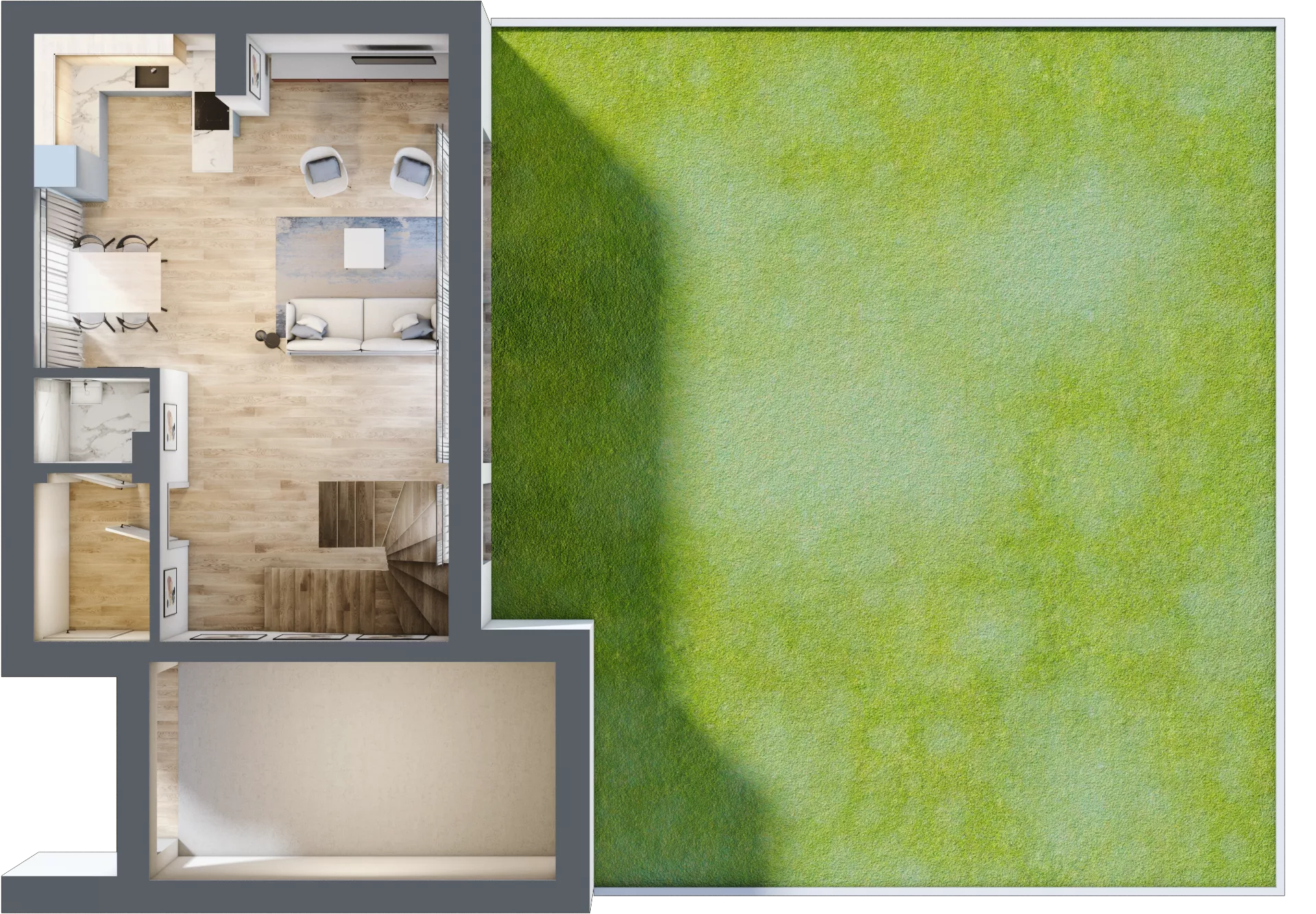 Dom 147,14 m², oferta nr A8, Osiedle Stare Gliwice, Gliwice, Stare Gliwice, ul. Wiejska 35-37