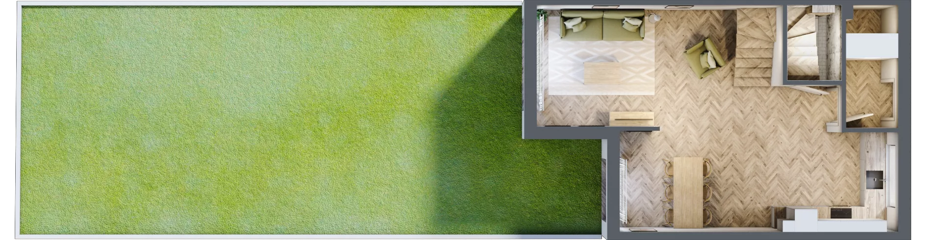 Dom 94,46 m², oferta nr lokal 100, Święta Katarzyna Park, Święta Katarzyna, ul. Łąkowa