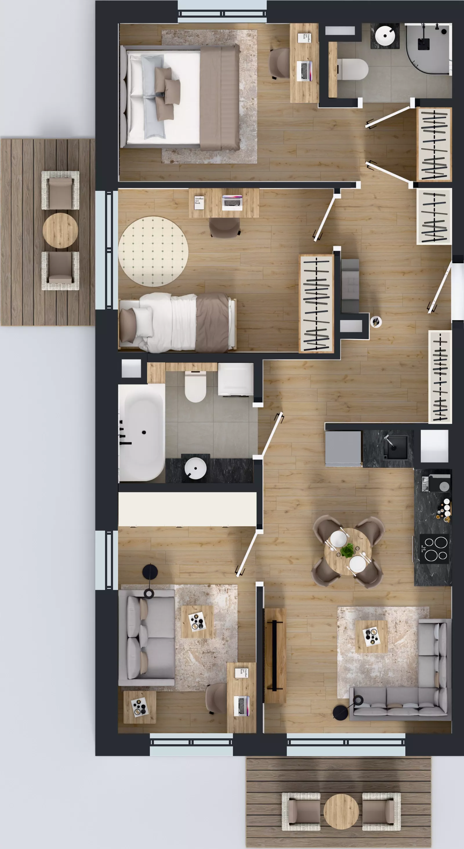 4 pokoje, mieszkanie 59,35 m², piętro 1, oferta nr AC0196, Orneko, Warszawa, Białołęka, ul. Cieślewskich / Ornecka