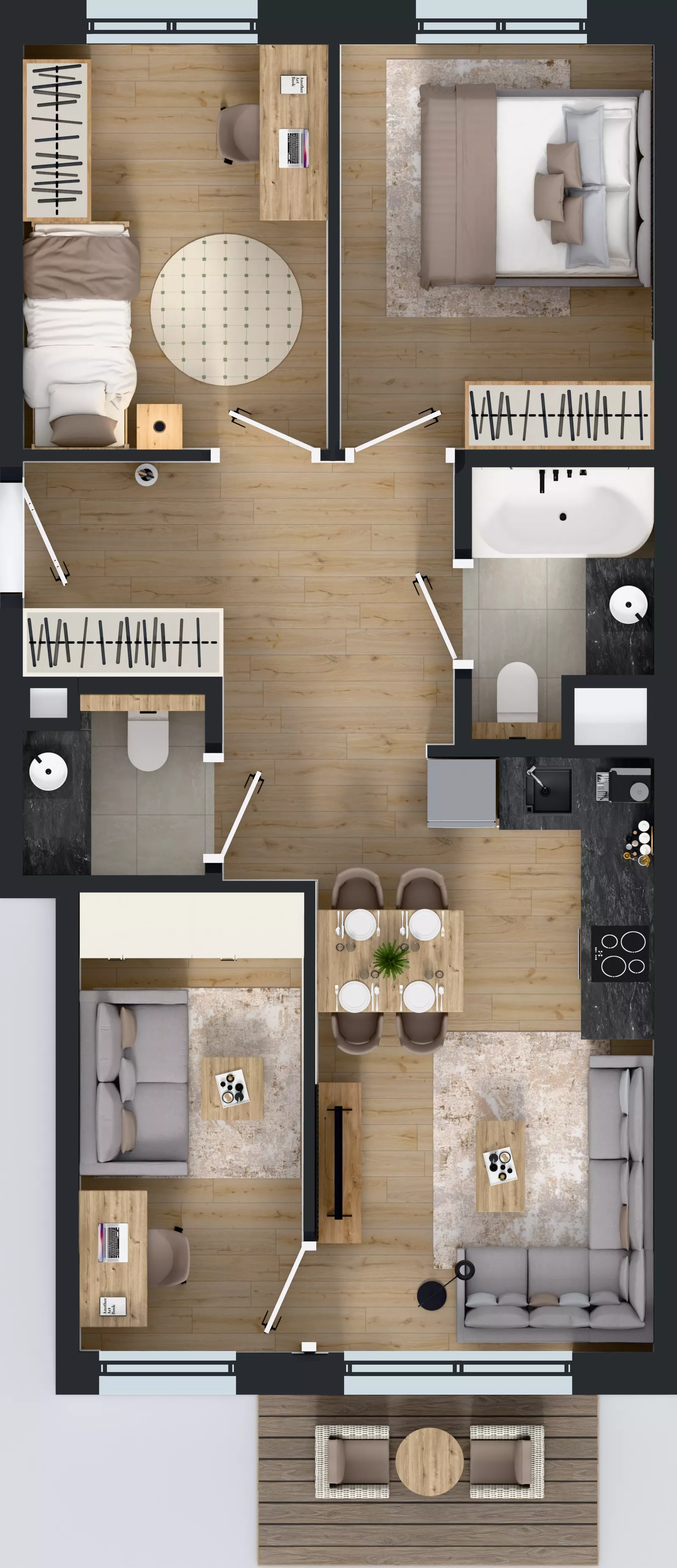 4 pokoje, mieszkanie 59,21 m², piętro 3, oferta nr AC03101, Orneko, Warszawa, Białołęka, ul. Cieślewskich / Ornecka