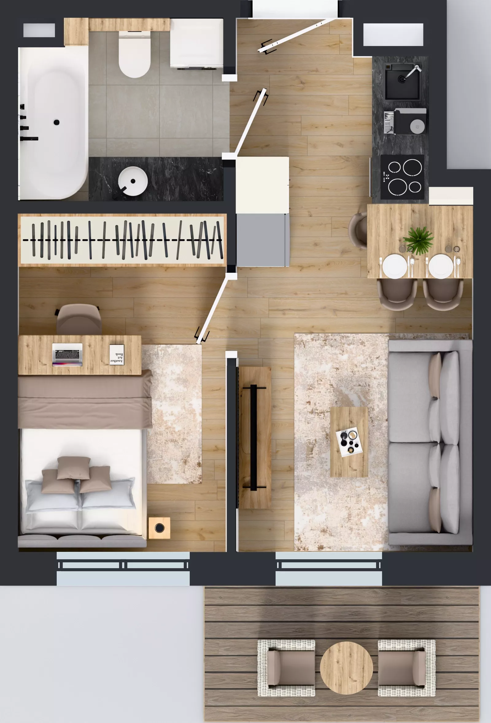 2 pokoje, mieszkanie 26,98 m², piętro 4, oferta nr AC04106, Orneko, Warszawa, Białołęka, ul. Cieślewskich / Ornecka