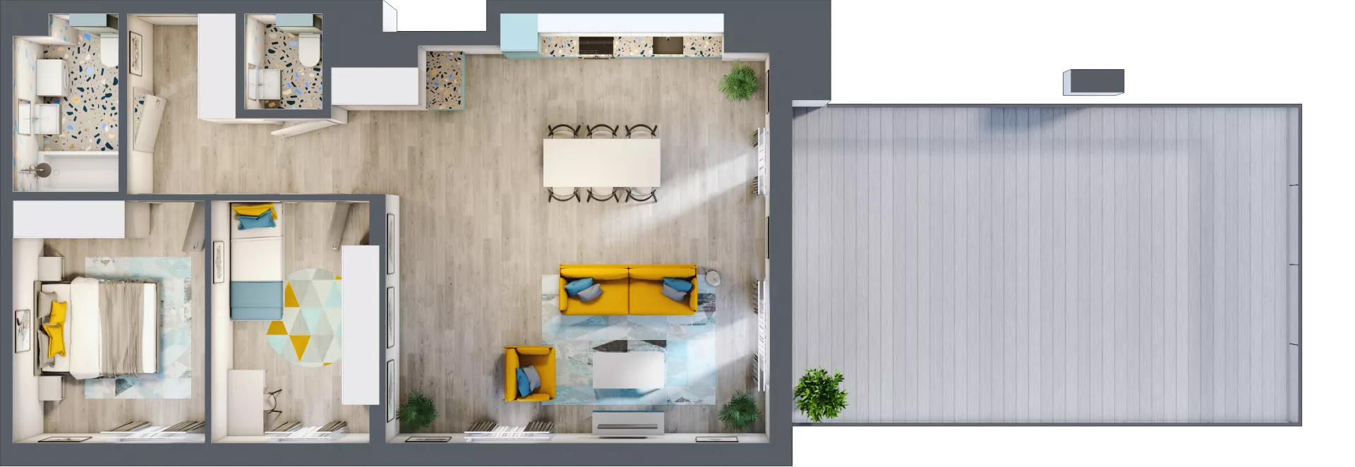 3 pokoje, mieszkanie 79,10 m², piętro 7, oferta nr 07.MB105, Artepolis, Łódź, Polesie, Stare Polesie, ul. Kasprzaka 1