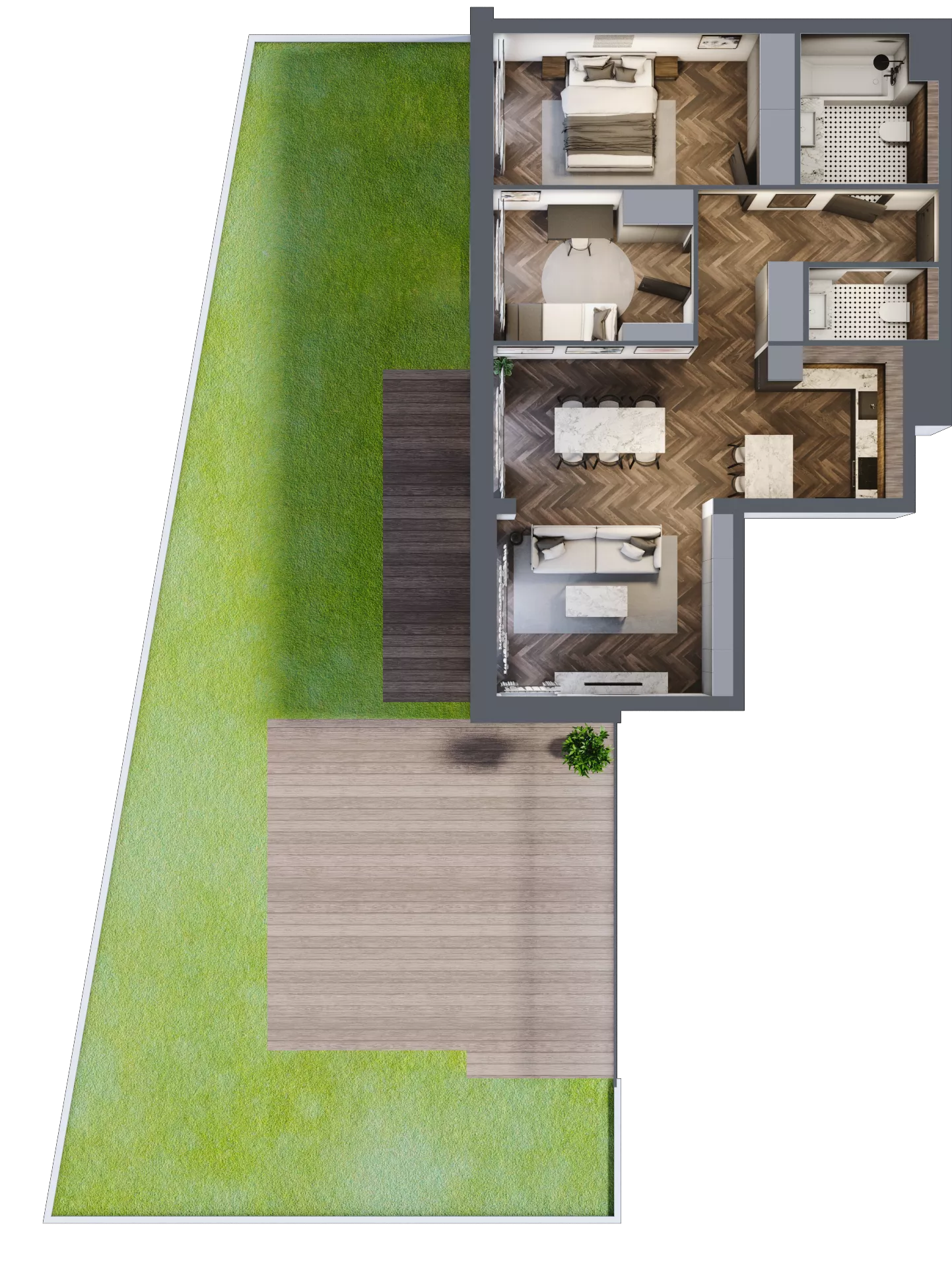3 pokoje, mieszkanie 70,61 m², parter, oferta nr 1/0/M7, Lechicka 65, Poznań, Piątkowo, ul. Lechicka 65