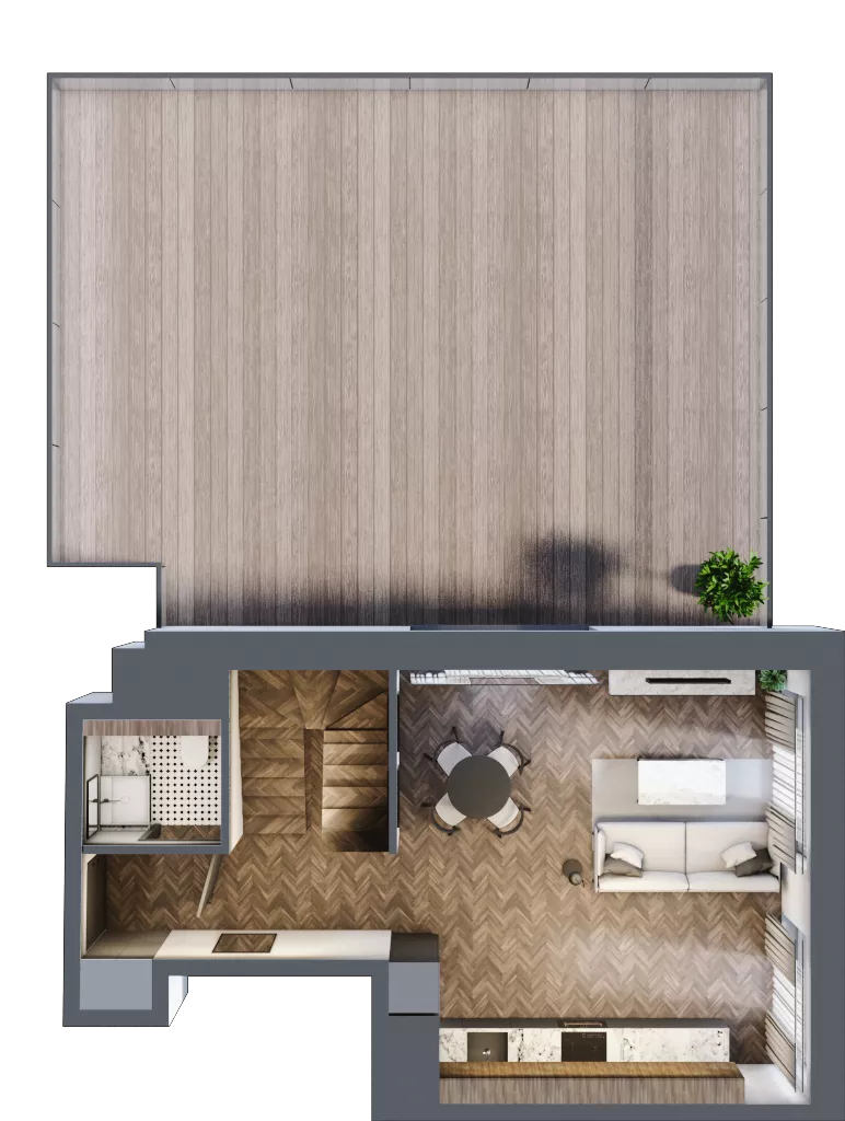3 pokoje, mieszkanie 67,69 m², piętro 7, oferta nr 2.2/7/M4, Lechicka 65, Poznań, Piątkowo, ul. Lechicka 65