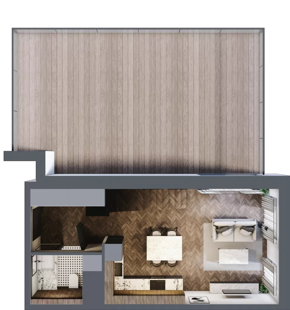 3 pokoje, mieszkanie 65,65 m², piętro 5, oferta nr 2.1/5/M3, Lechicka 65, Poznań, Piątkowo, ul. Lechicka 65