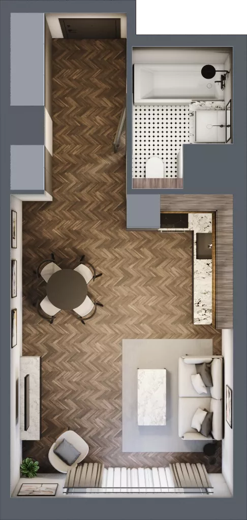 1 pokój, mieszkanie 31,39 m², piętro 8, oferta nr 2.3/8/M4, Lechicka 65, Poznań, Piątkowo, ul. Lechicka 65