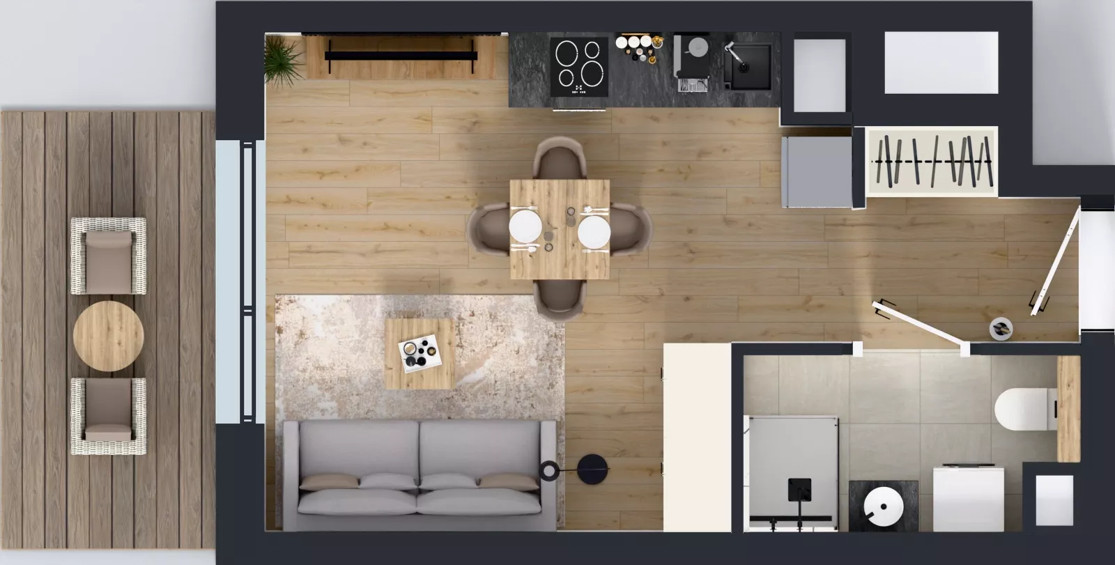 1 pokój, mieszkanie 26,13 m², piętro 2, oferta nr A.2.3.04, Botanika Skierniewice, Skierniewice, Aleja Macieja Rataja 18