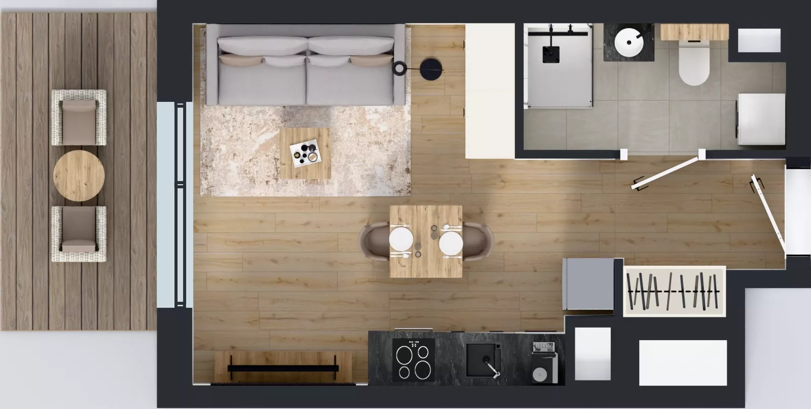1 pokój, mieszkanie 26,02 m², piętro 4, oferta nr A.3.5.07, Botanika Skierniewice, Skierniewice, Aleja Macieja Rataja 18