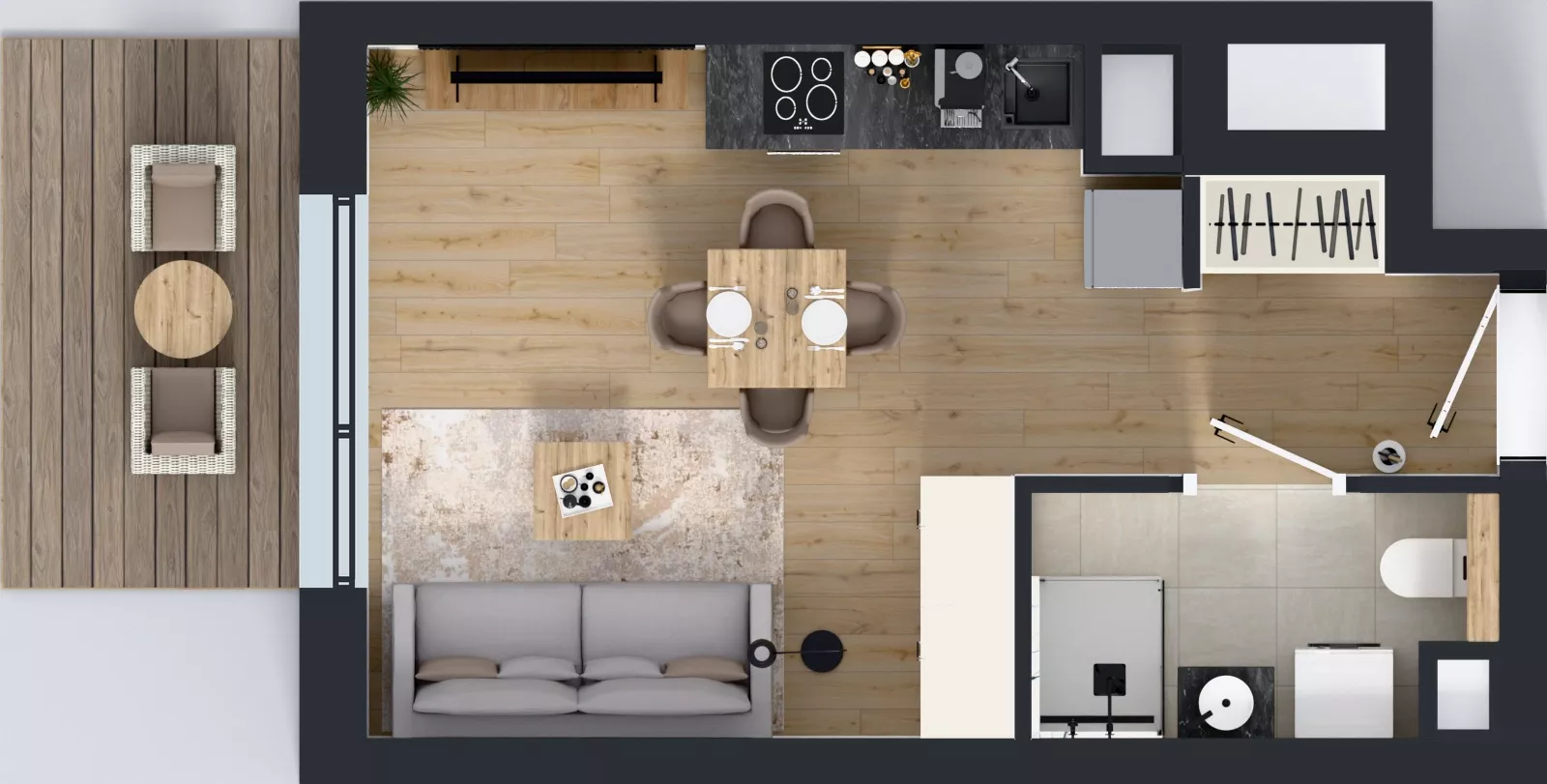 1 pokój, mieszkanie 26,13 m², piętro 5, oferta nr A.2.6.03, Botanika Skierniewice, Skierniewice, Aleja Macieja Rataja 18
