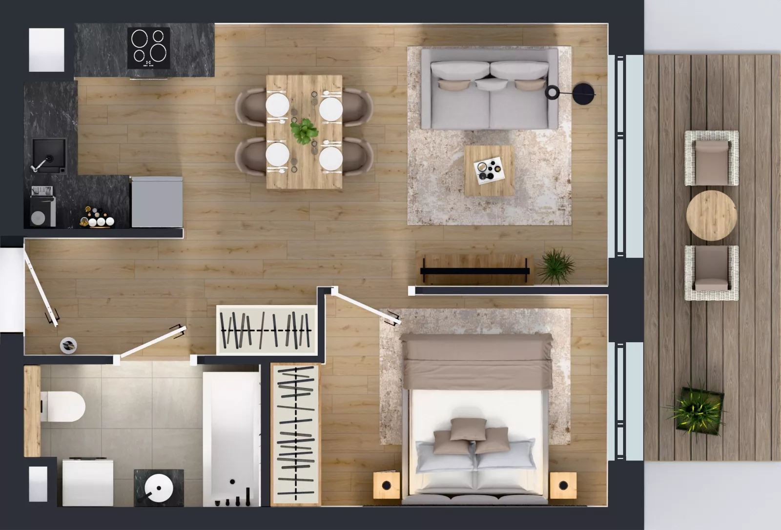 2 pokoje, mieszkanie 38,00 m², piętro 6, oferta nr A.2.7.08, Botanika Skierniewice, Skierniewice, Aleja Macieja Rataja 18