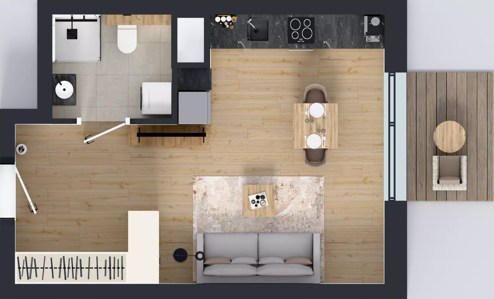 1 pokój, mieszkanie 32,46 m², piętro 6, oferta nr A.2.7.09, Botanika Skierniewice, Skierniewice, Aleja Macieja Rataja 18
