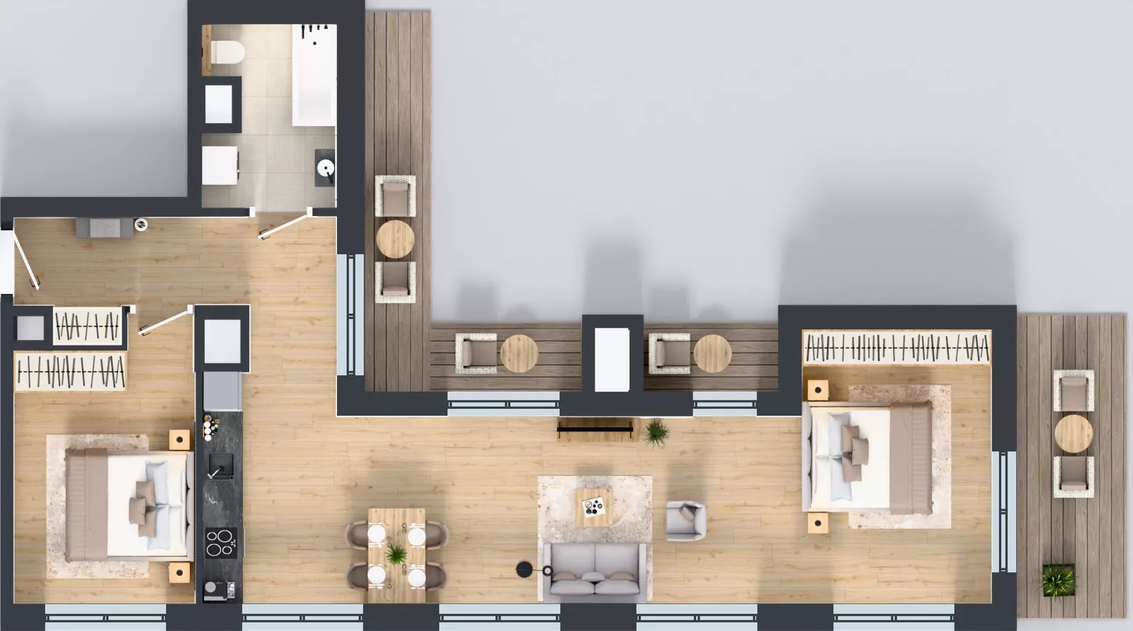 2 pokoje, mieszkanie 69,19 m², piętro 8, oferta nr M-42, Westo Wola, Warszawa, Wola, Odolany, ul. Jana Kazimierza 72