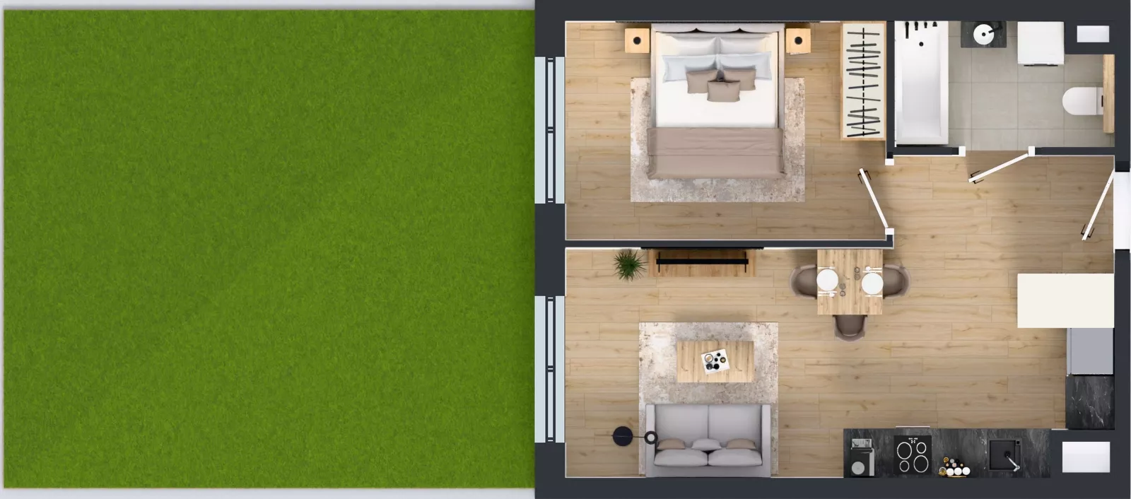 2 pokoje, mieszkanie 40,64 m², parter, oferta nr M-47, Westo Wola, Warszawa, Wola, Odolany, ul. Jana Kazimierza 72