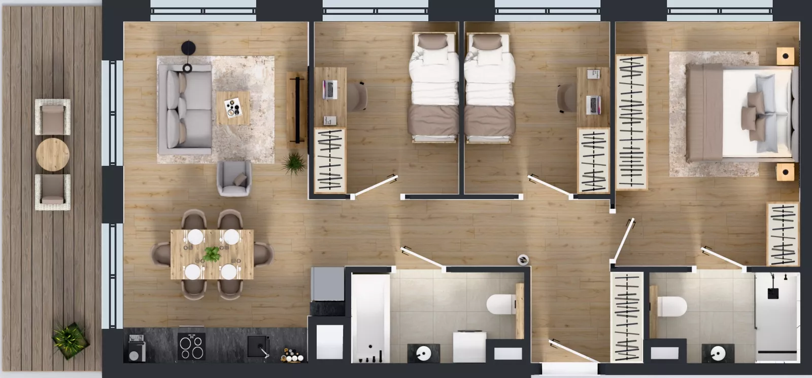 4 pokoje, mieszkanie 71,56 m², piętro 1, oferta nr M-56, Westo Wola, Warszawa, Wola, Odolany, ul. Jana Kazimierza 72