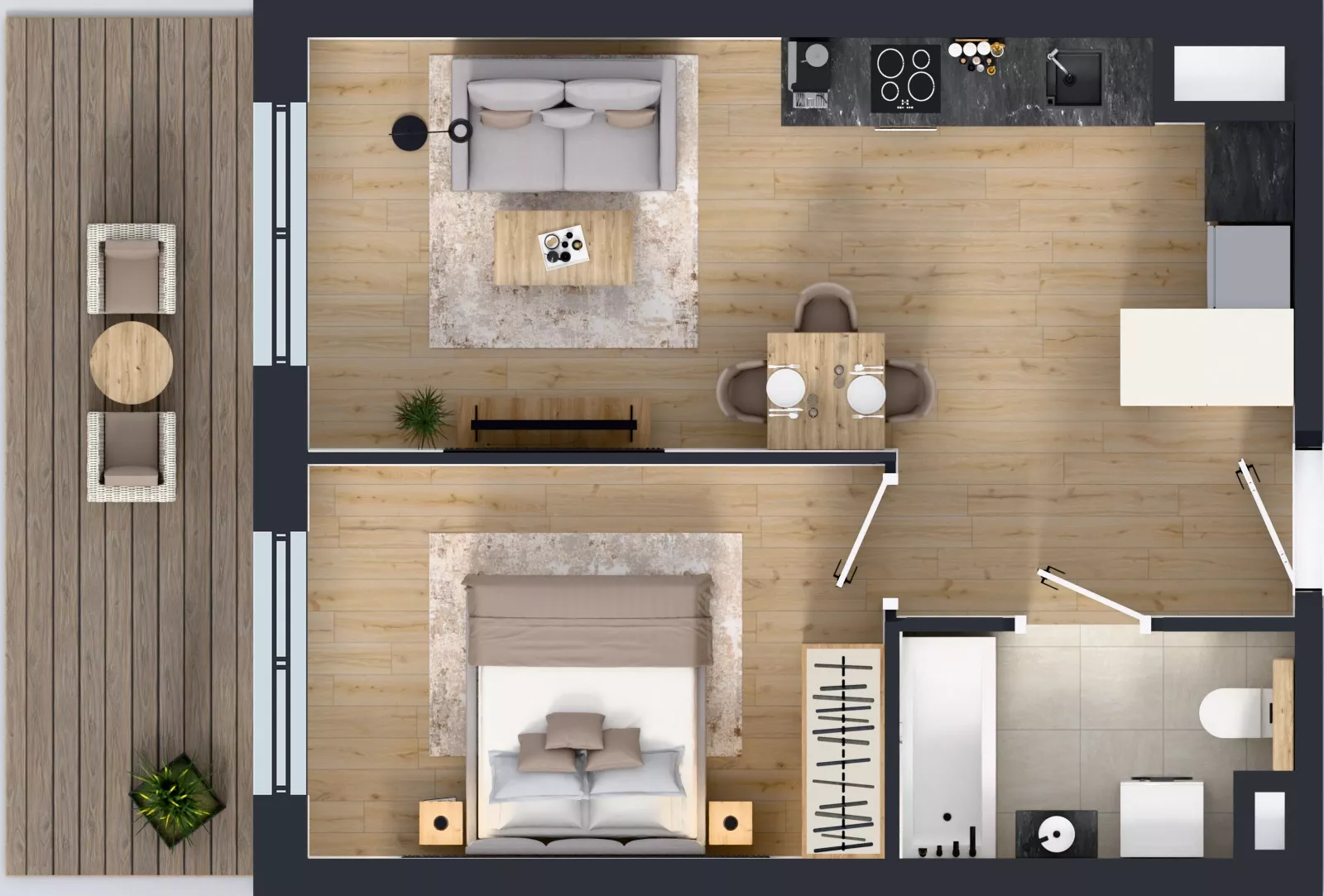 2 pokoje, mieszkanie 40,53 m², piętro 3, oferta nr M-66, Westo Wola, Warszawa, Wola, Odolany, ul. Jana Kazimierza 72