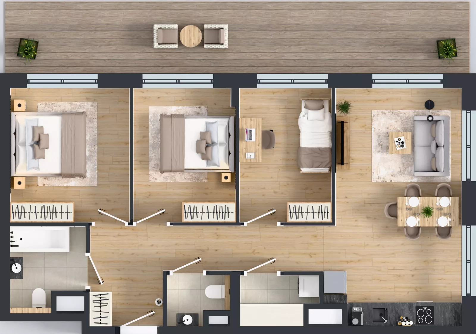 4 pokoje, mieszkanie 72,95 m², piętro 5, oferta nr M-81, Westo Wola, Warszawa, Wola, Odolany, ul. Jana Kazimierza 72