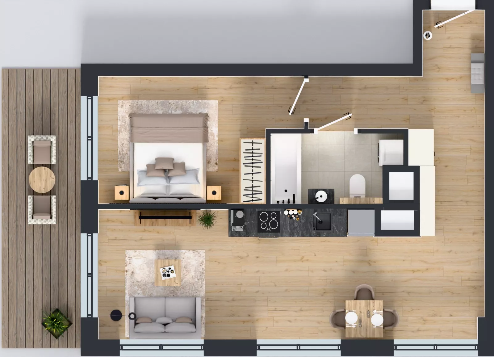 2 pokoje, mieszkanie 51,62 m², piętro 5, oferta nr M-82, Westo Wola, Warszawa, Wola, Odolany, ul. Jana Kazimierza 72