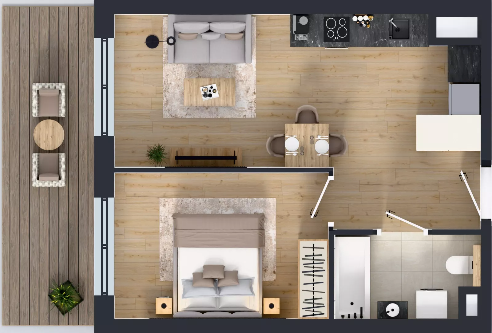 2 pokoje, mieszkanie 40,53 m², piętro 5, oferta nr M-83, Westo Wola, Warszawa, Wola, Odolany, ul. Jana Kazimierza 72