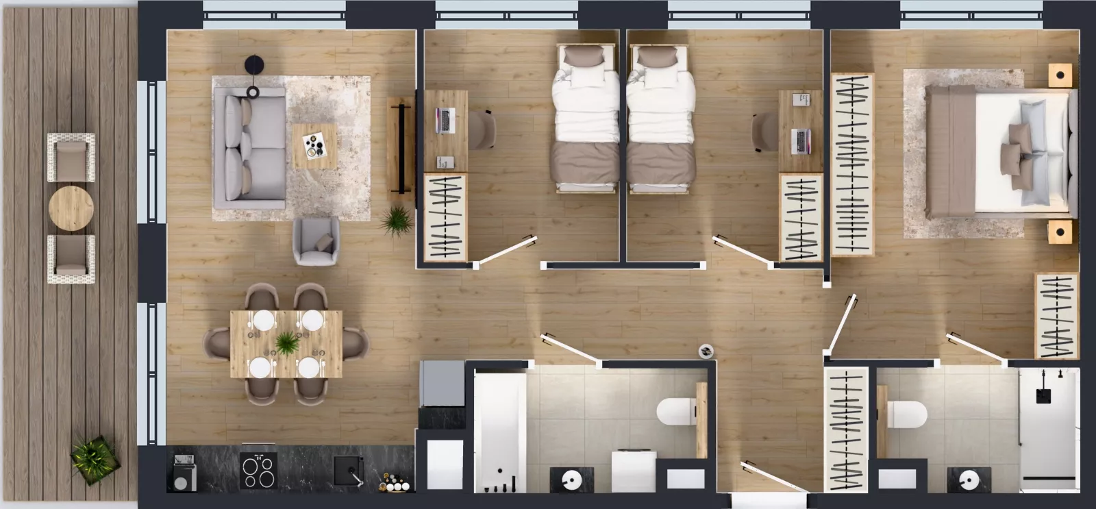 4 pokoje, mieszkanie 71,85 m², piętro 6, oferta nr M-96, Westo Wola, Warszawa, Wola, Odolany, ul. Jana Kazimierza 72