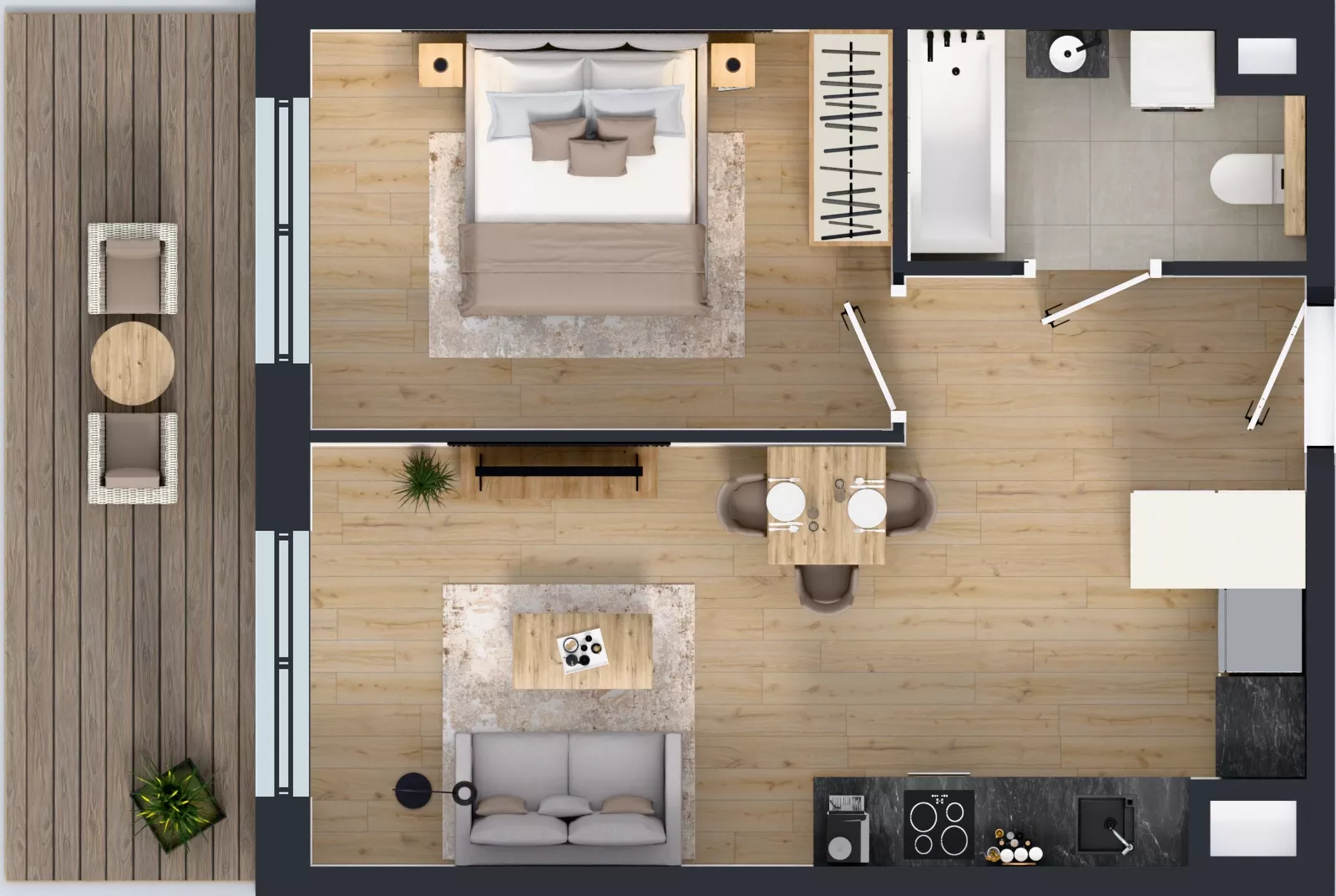 2 pokoje, mieszkanie 41,05 m², piętro 7, oferta nr M-102, Westo Wola, Warszawa, Wola, Odolany, ul. Jana Kazimierza 72