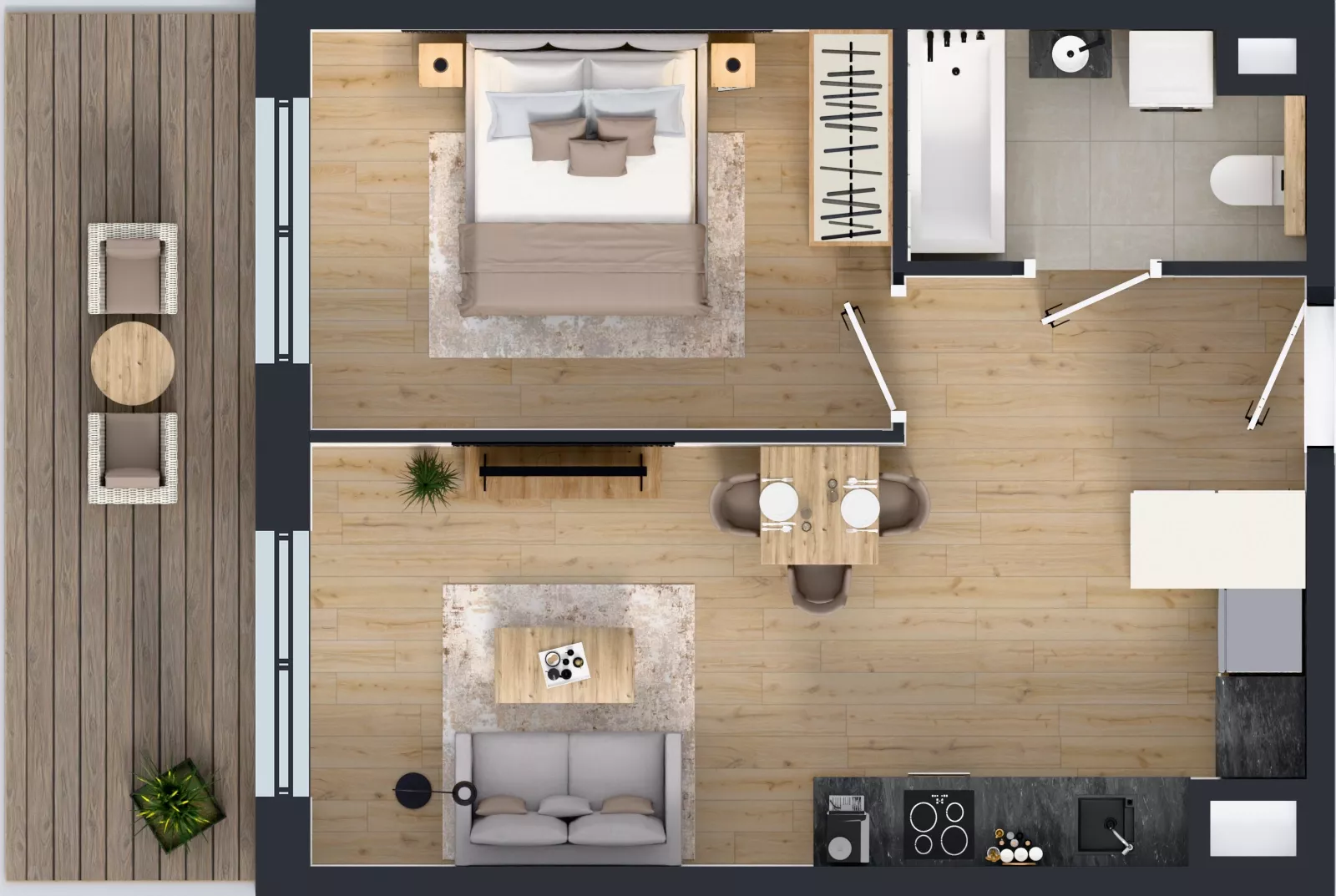 2 pokoje, mieszkanie 41,05 m², piętro 7, oferta nr M-104, Westo Wola, Warszawa, Wola, Odolany, ul. Jana Kazimierza 72