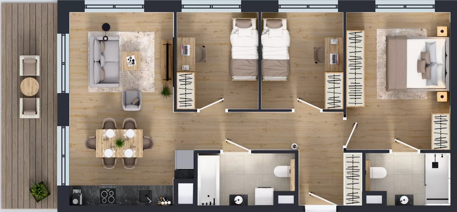 4 pokoje, mieszkanie 71,85 m², piętro 8, oferta nr M-114, Westo Wola, Warszawa, Wola, Odolany, ul. Jana Kazimierza 72