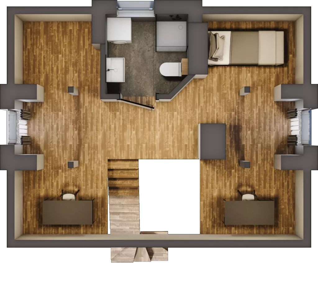 3 pokoje, mieszkanie 43,64 m², piętro 2, oferta nr 10, Koncept H8, Warszawa, Targówek, Targówek Mieszkaniowy, ul. Hodowlana 8