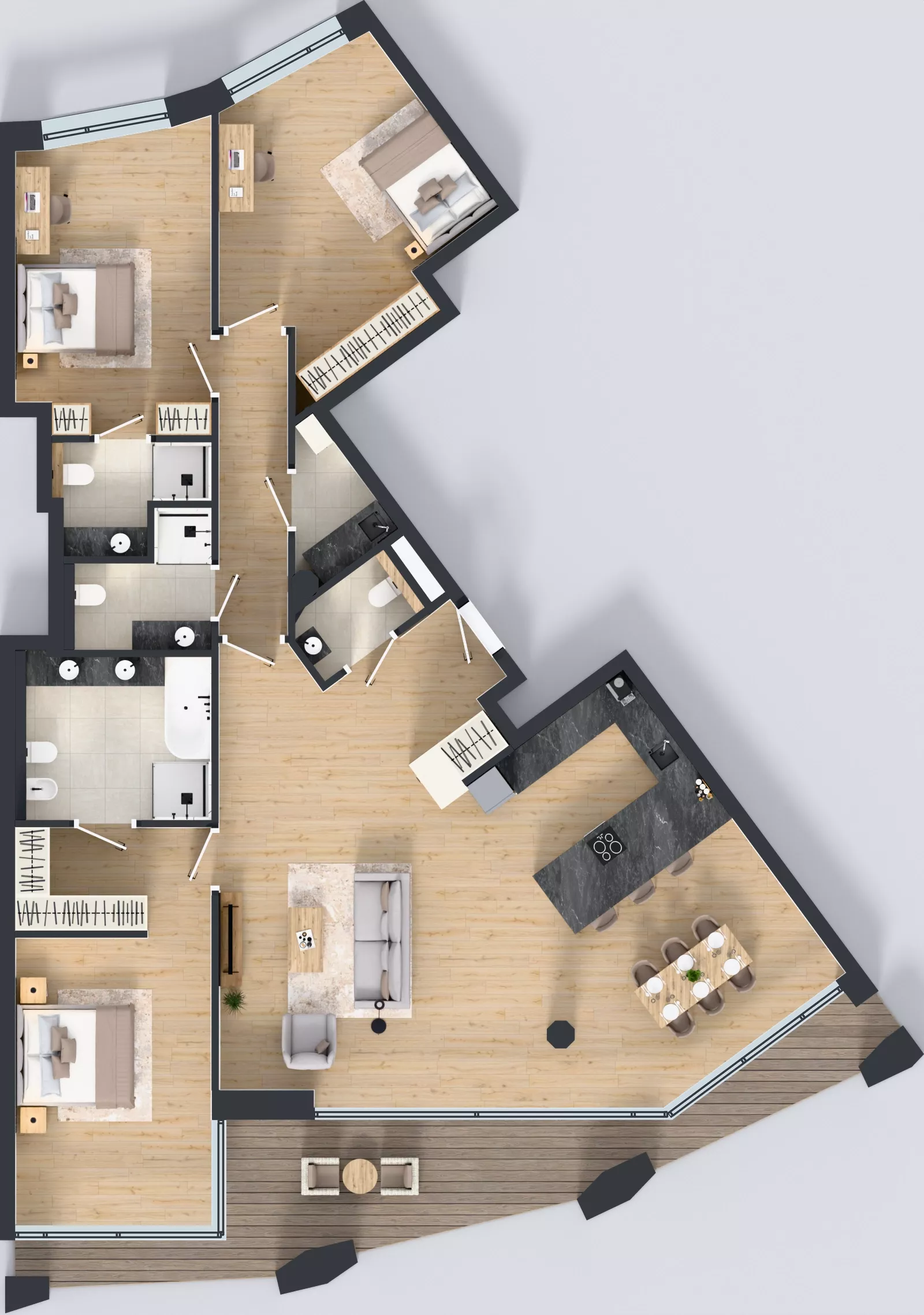 4 pokoje, apartament 152,79 m², piętro 1, oferta nr A01 1P, Villa Bogoria, Warszawa, Śródmieście, ul. Stare Nalewki 2