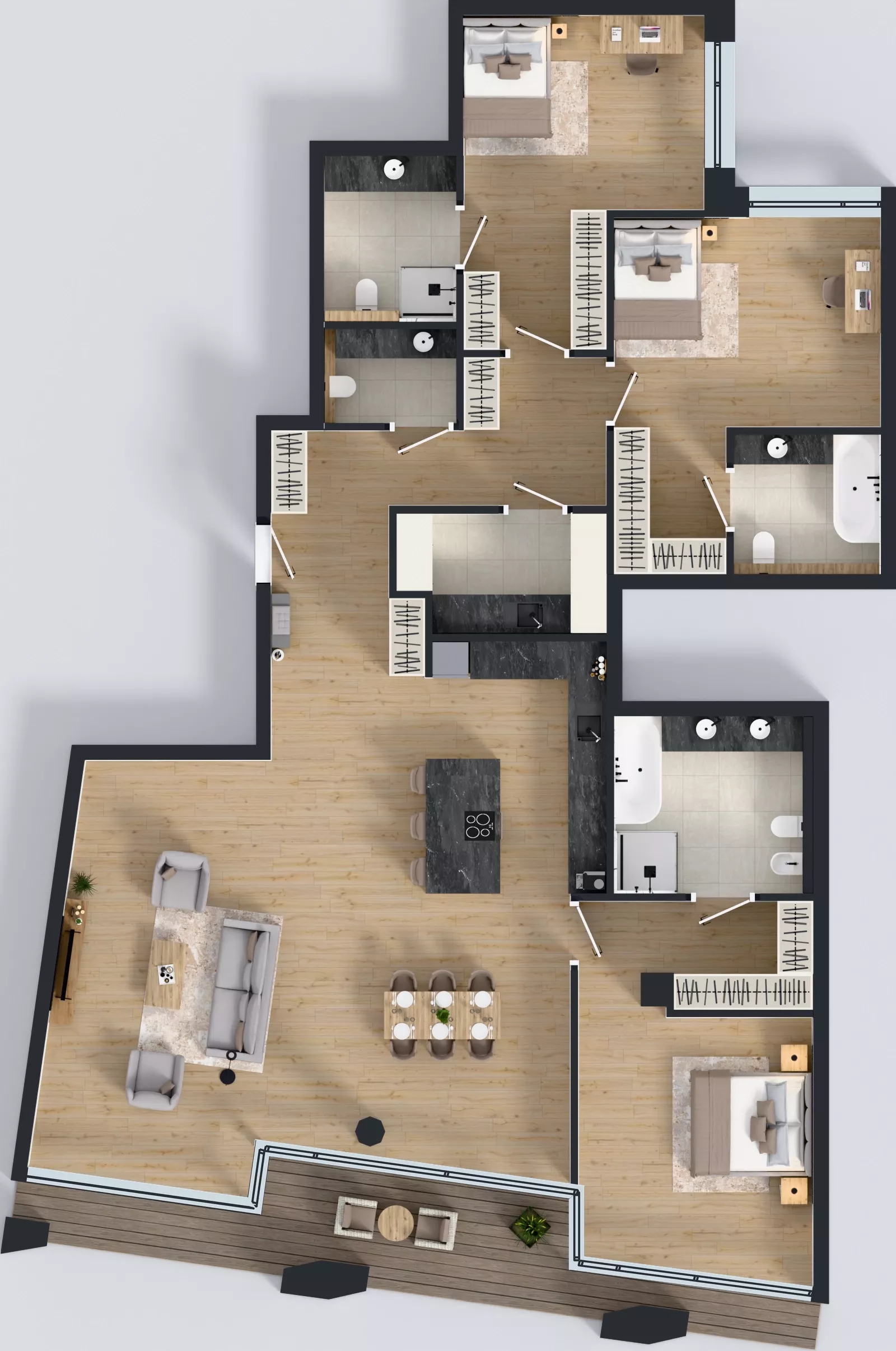 4 pokoje, apartament 179,45 m², piętro 2, oferta nr C02 2P, Villa Bogoria, Warszawa, Śródmieście, ul. Stare Nalewki 2