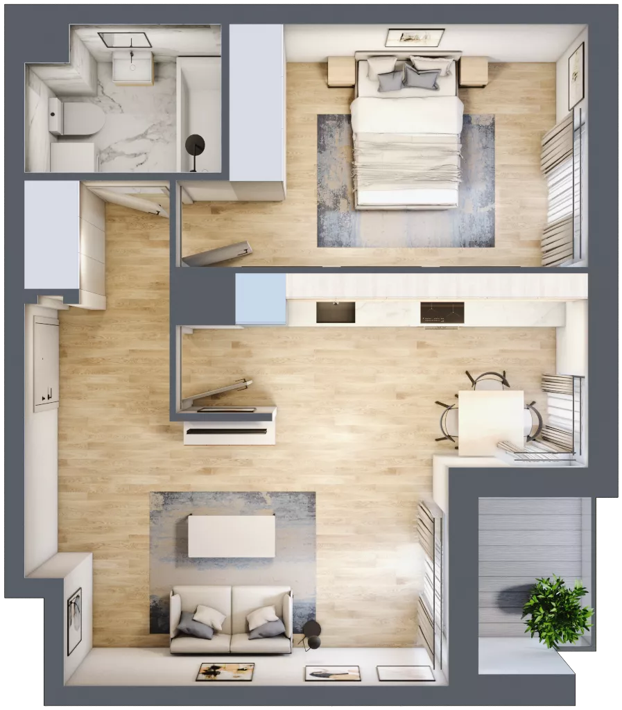 2 pokoje, mieszkanie 45,84 m², piętro 5, oferta nr 10C65, Ursus Centralny, Warszawa, Ursus, Szamoty, ul. Kazimierza Gierdziejewskiego