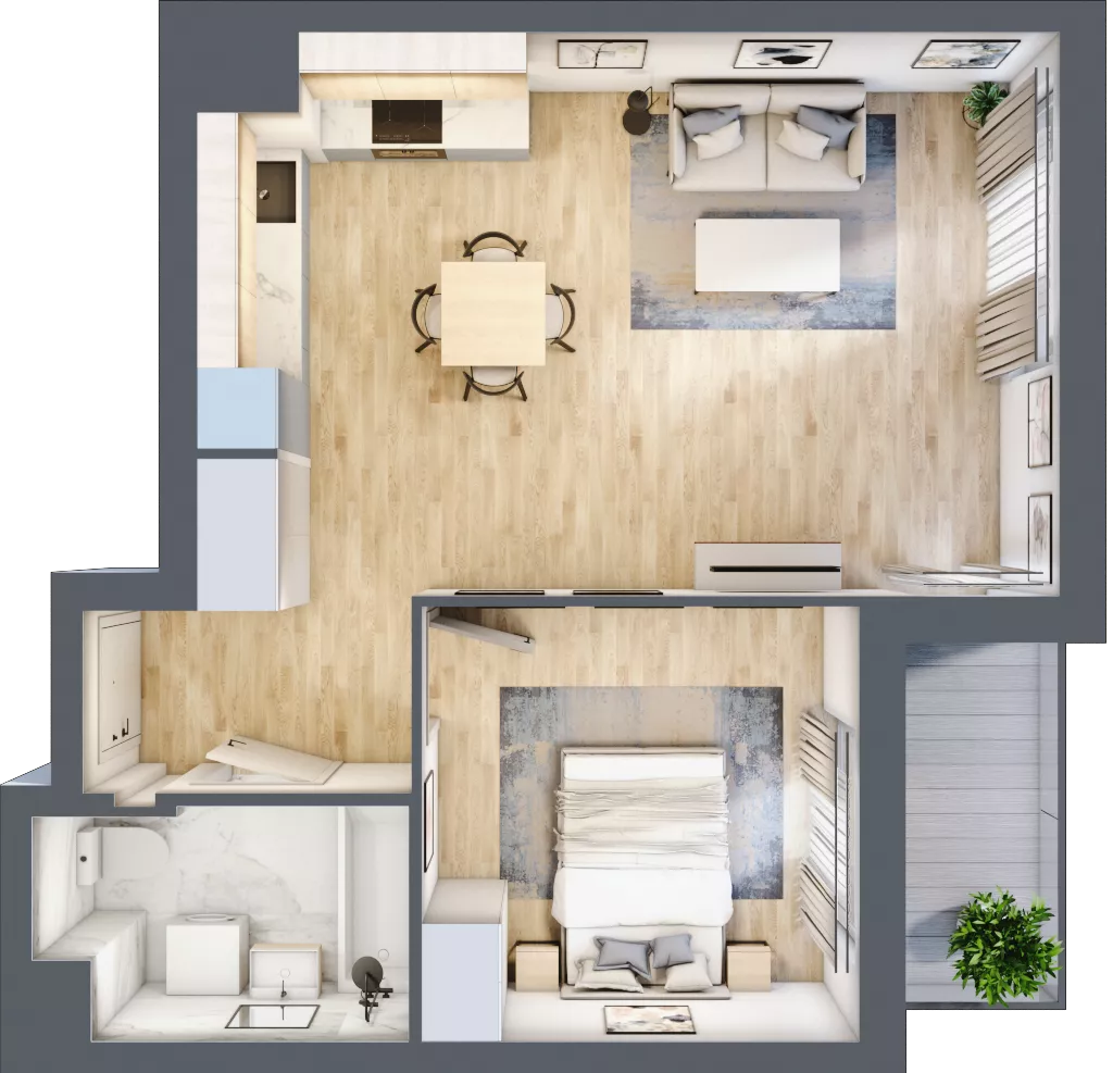 2 pokoje, mieszkanie 44,90 m², piętro 7, oferta nr 7A041, Ursus Centralny, Warszawa, Ursus, Szamoty, ul. Kazimierza Gierdziejewskiego