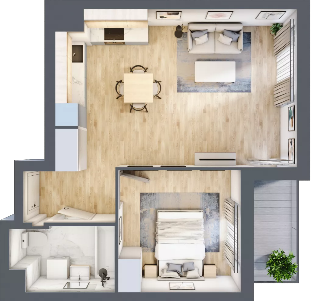 2 pokoje, mieszkanie 44,90 m², piętro 6, oferta nr 7A035, Ursus Centralny, Warszawa, Ursus, Szamoty, ul. Kazimierza Gierdziejewskiego