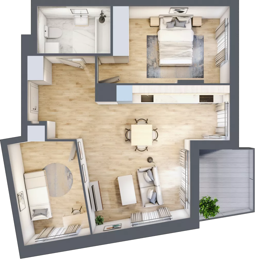 3 pokoje, mieszkanie 58,56 m², piętro 5, oferta nr 7A031, Ursus Centralny, Warszawa, Ursus, Szamoty, ul. Kazimierza Gierdziejewskiego